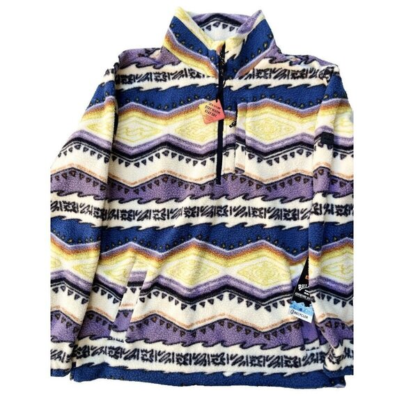 Billabong Men's Boundary Half-Zip Mock Neck Fleece Size M - Picture 8 of 16